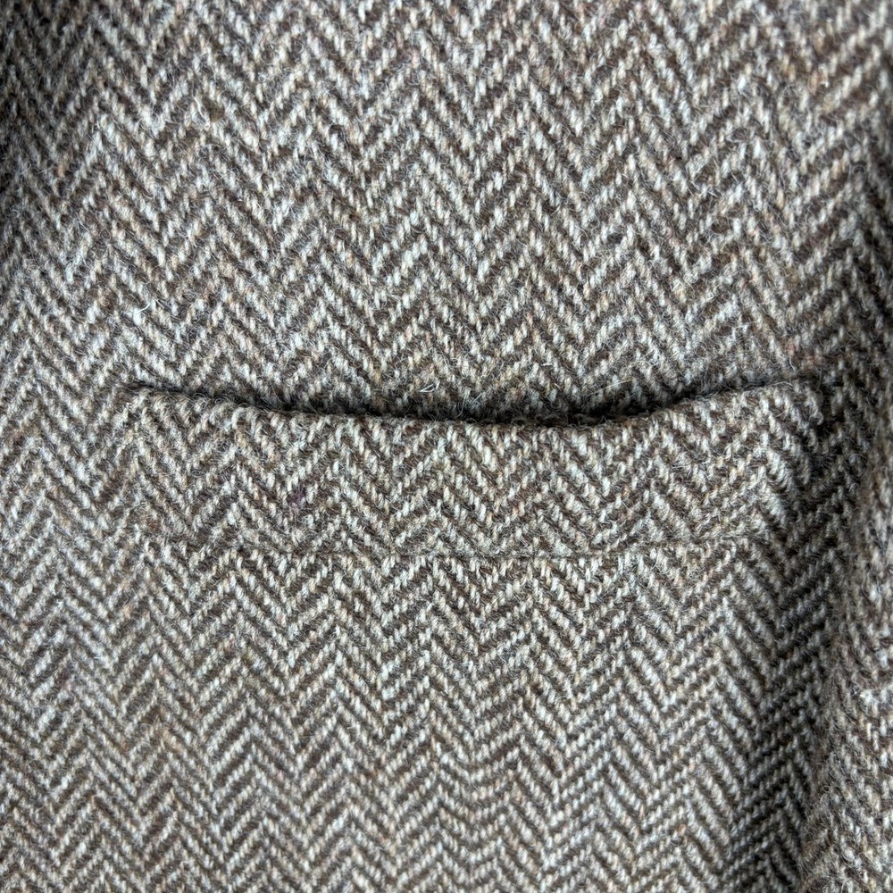 Harris Tweed 100% Scottish Wool Blazer Herringbone Heritage Tailored Old Money - Picture 12 of 16